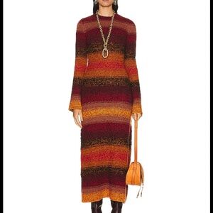 Chloé Cashmere sweater dress in Sunset Orange! Brand new, never worn with tags